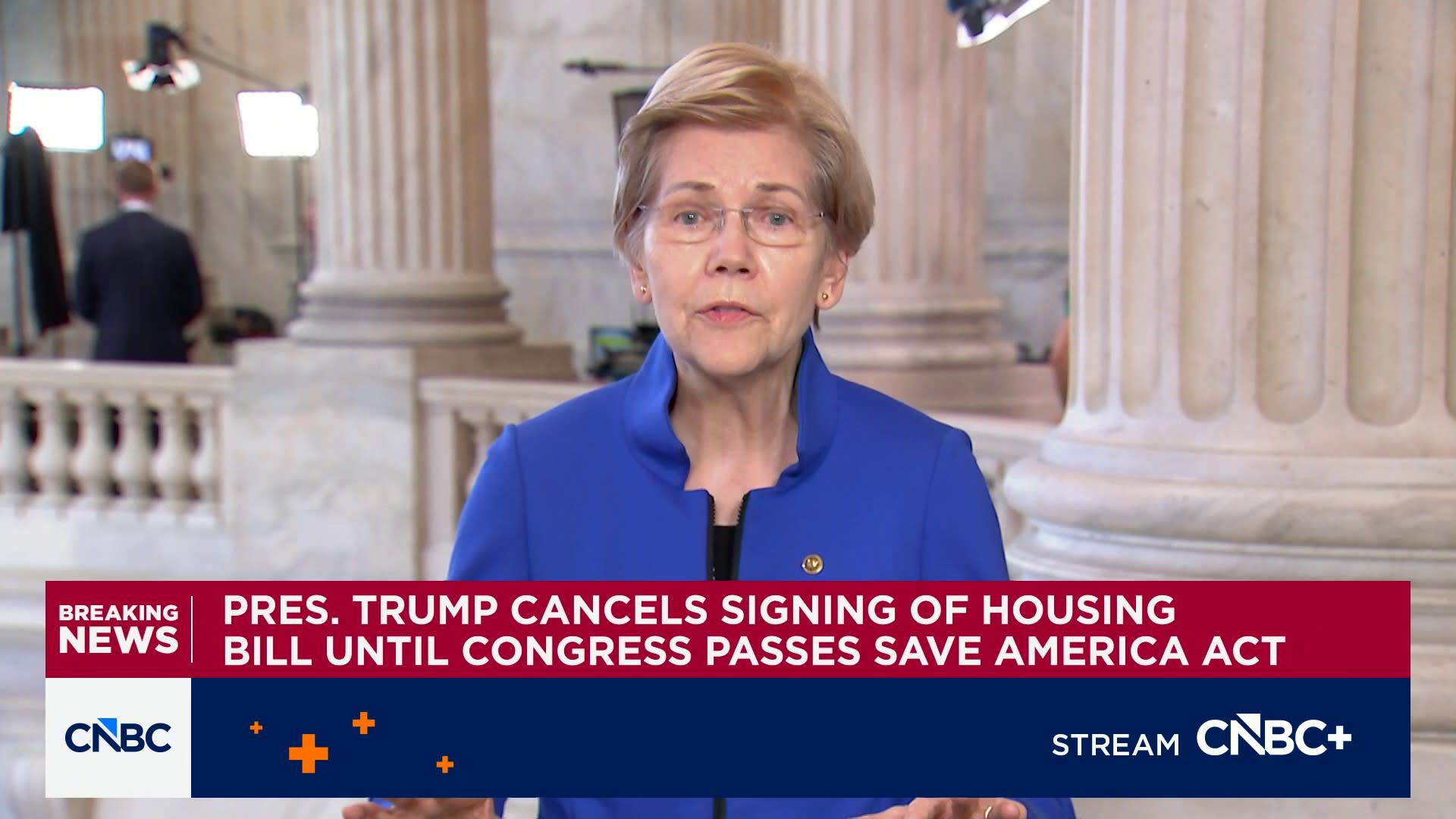 Sen. Elizabeth Warren on Trump canceling housing bill signing: 'It just doesn't make any sense'
